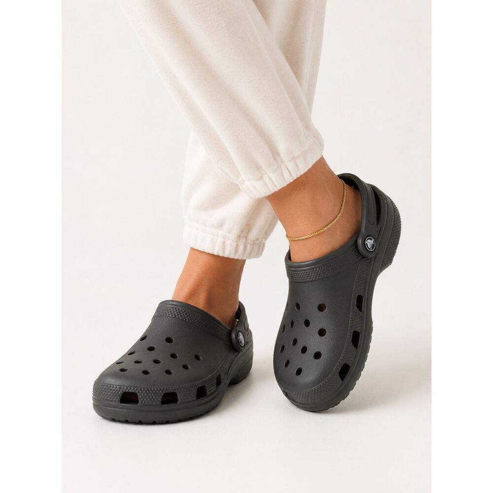 Crocs Classic Clog Shoes M5 W7 Dark Olive Green Slip On Comfort Garden Y2K